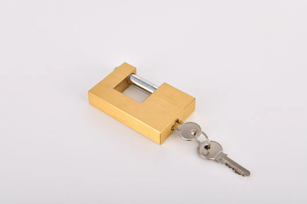 Premium Quality Brass Padlock - 90mm Rectangular Design