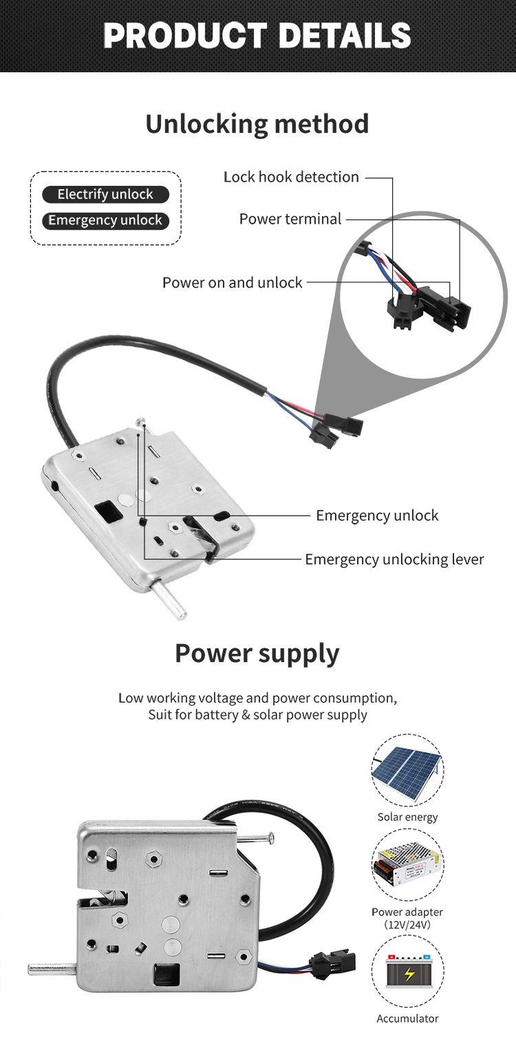 KERONG Electric Lock Solenoid Cabinet Locks for Logistics Locker