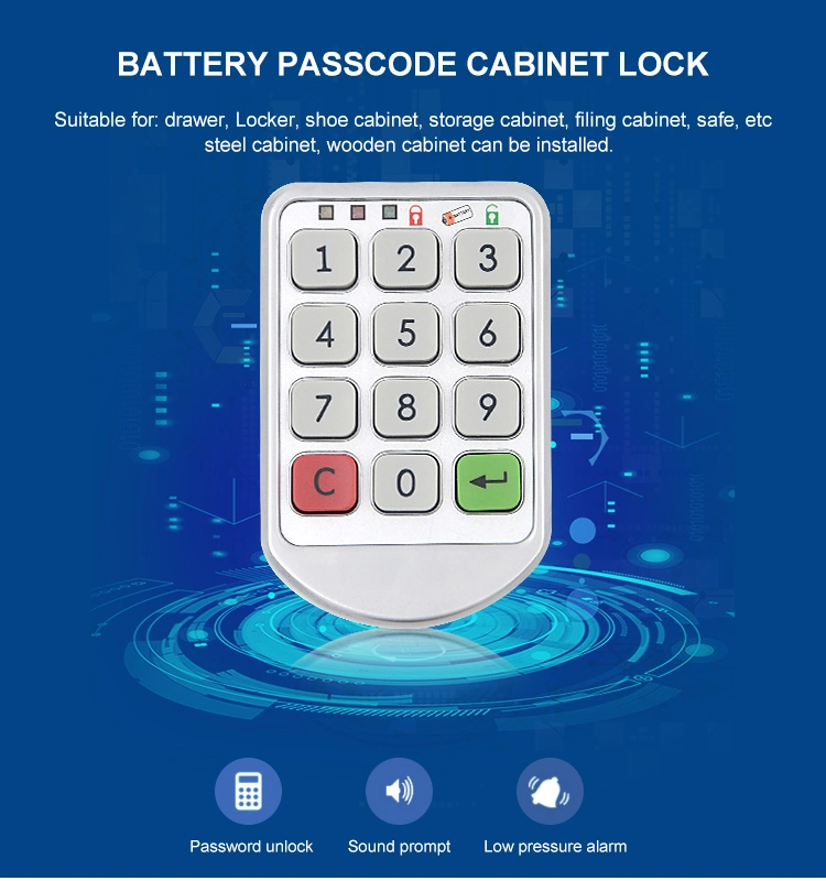 Safety Keyless RFID Card Digital Electric Smart Cabinet Lock